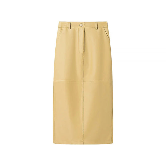 Damen elegante Kunstledermantel R&B