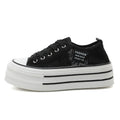 Damen Plateau-Sneaker mit modischem Textil-Obermaterial und rutschfester Sohle R&B