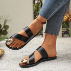 Damen Sandalen mit glänzendem Detail R&B