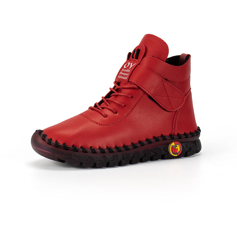 Damen klassische Schnürstiefel mit funktionalem Design und hochwertiger Lederausstattung R&B