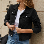 Damen Jeansjacke im modischen Look mit anatomischem Schnitt und praktischen Taschen R&B