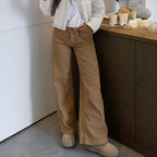 Damen Bequeme und stilvolle Cordhose mit weitem Bein R&B