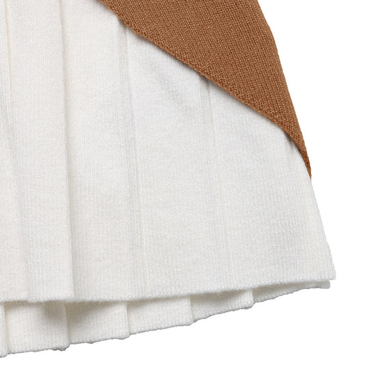 Damen Elegantes Strickoberteil mit kontrastierendem Hemdkragen R&B