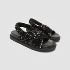 Damen Glitzernde Sandalen mit hochwertigem Riemendesign R&B