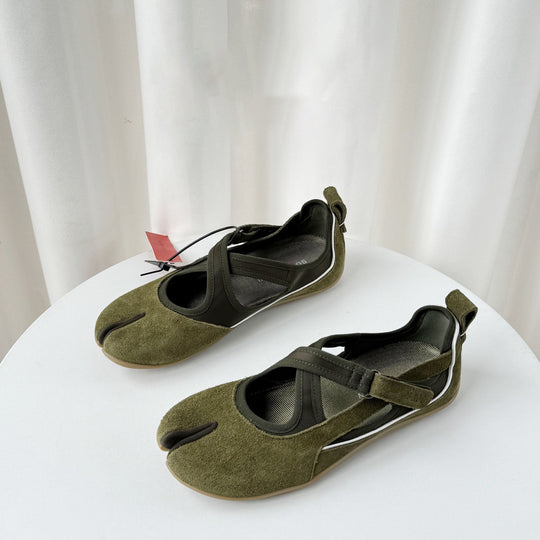 Damen Sportliche Ballerinas mit flexiblem Riemchen und atmungsaktivem Obermaterial R&B