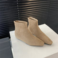 Damen elegante Stiefeletten mit modischer spitz zulaufender Form und bequemem Blockabsatz R&B