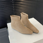 Damen elegante Stiefeletten mit modischer spitz zulaufender Form und bequemem Blockabsatz R&B