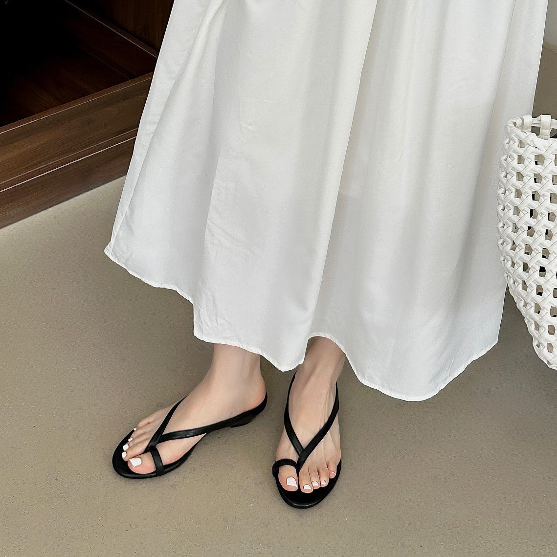 Damen Zehentrenner Sandalen R&B