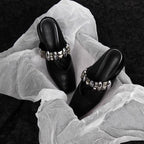 Damen elegante Mules mit modischen Metallakzenten R&B
