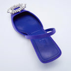 Damen Slingback-Mules mit eleganter Strass-Applikation und niedrigem Absatz R&B