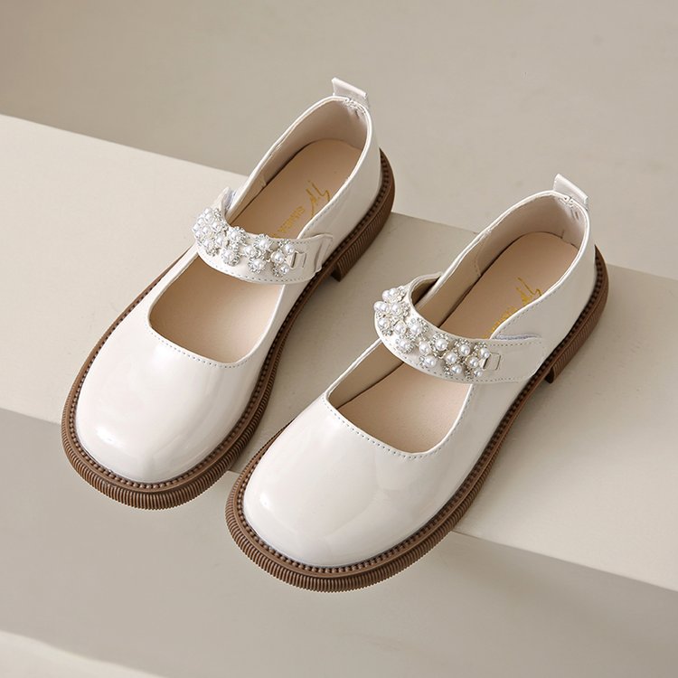 Damen elegante Mary Jane Schuhe mit funkelnder Perlenverzierung R&B