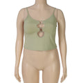 Damen Crop-Top mit einzigartigem Ring-Ausschnitt R&B