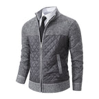 Herren gesteppte Freizeitjacke mit hochschließendem Kragen und praktischen Taschen R&B