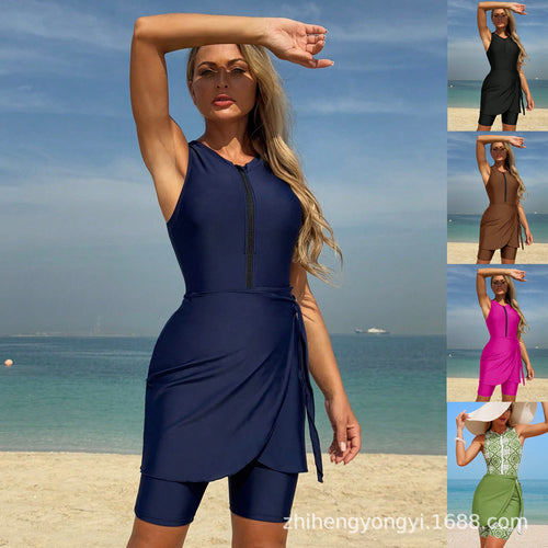 Damen Bademode mit innovativem Reißverschluss und figurumspielendem Design R&B