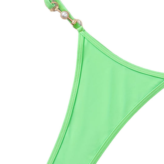 Damen Triangel-Bikini mit eleganten Perlendetails R&B