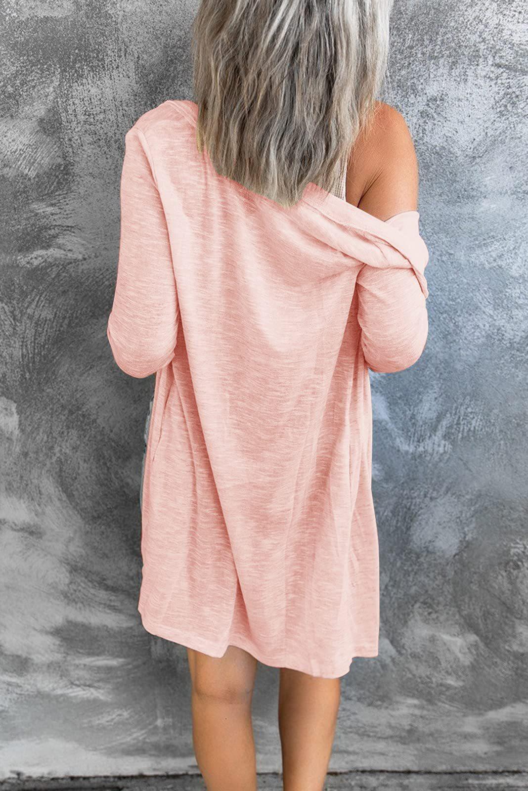 Damen Longline Cardigan mit umfassendem Knopfverschluss und elegantem Schnitt R&B