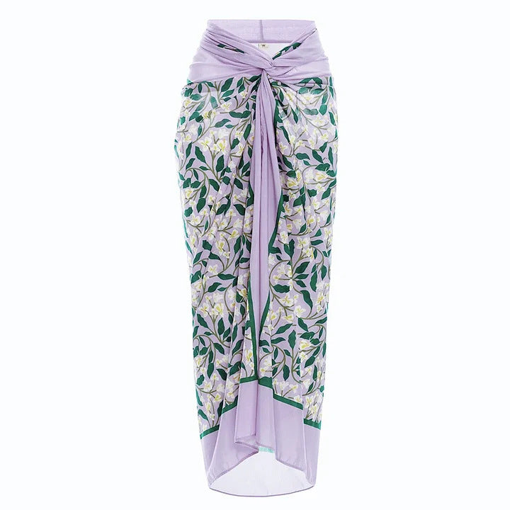 Damen Hochwertiger einteiliger Badeanzug mit außergewöhnlichem Schnitt und floralen Details R&B
