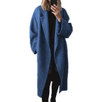 Damen Oversized Wollmantel mit elegantem Schnitt und praktischen Taschen R&B