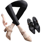Damen Slingback-Pumps mit elegantem spitzen Design und komfortablem Blockabsatz