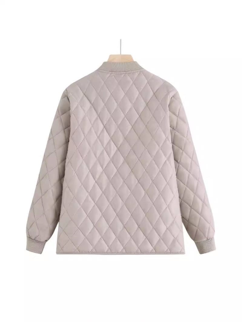 Damen gesteppte Übergangsjacke mit praktischen Taschen und modernem Schnitt R&B