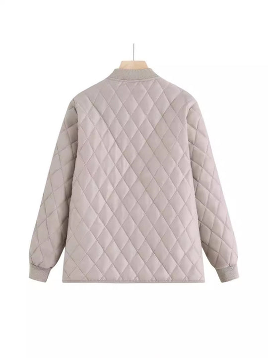 Damen gesteppte Übergangsjacke mit praktischen Taschen und modernem Schnitt R&B