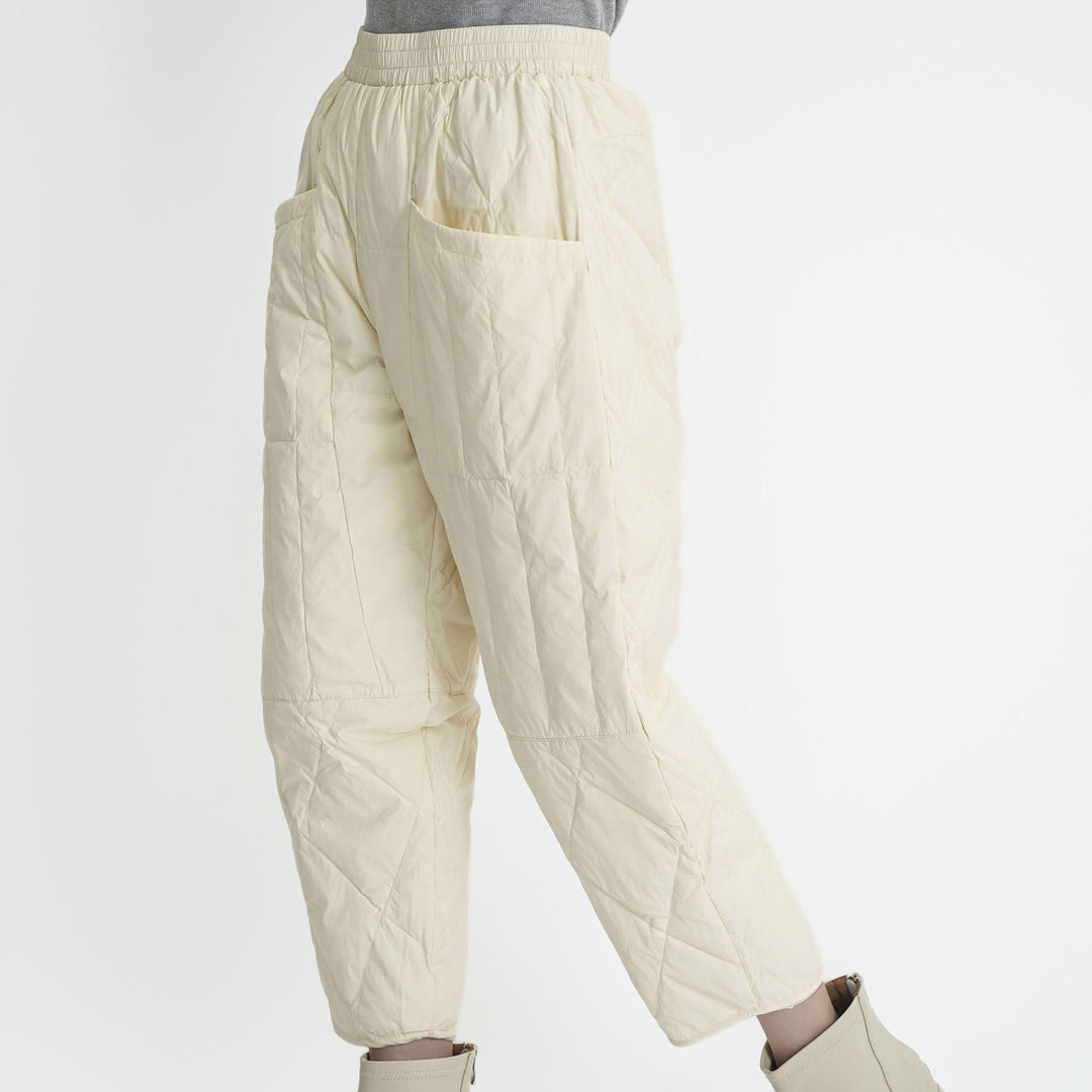 Damen gefütterte Freizeithose mit elastischem Bund und Taschen R&B