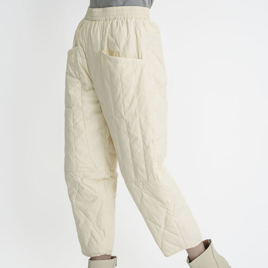 Damen gefütterte Freizeithose mit elastischem Bund und Taschen R&B