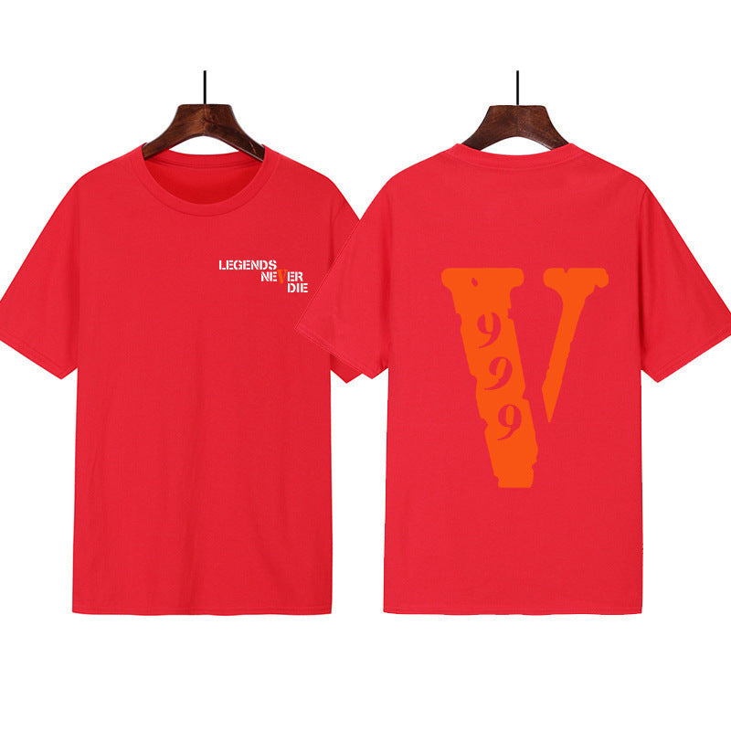 Damen Grafik T-Shirt mit originellem Schriftzug und kreativem Design R&B