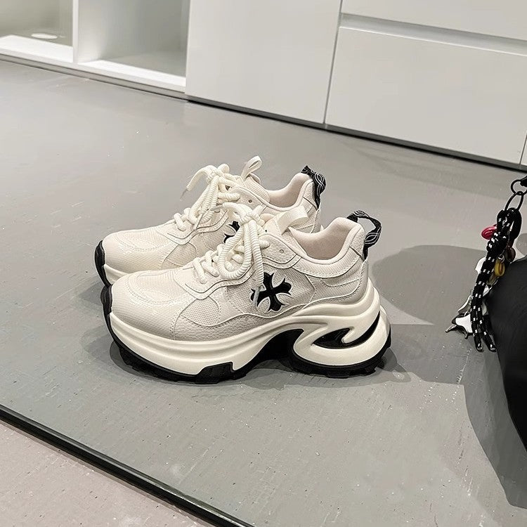 Damen Sportliche Chunky Sneakers mit atmungsaktiver Mesh-Oberfläche R&B