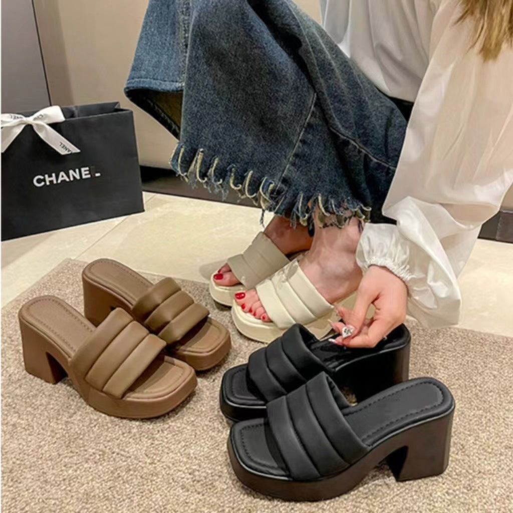 Damen Plateausandalen mit modischem Riemen-Design R&B
