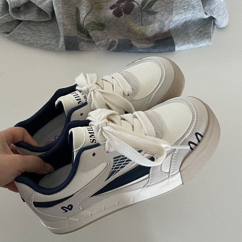 Damen modische Sneaker mit bequemer Schnürung