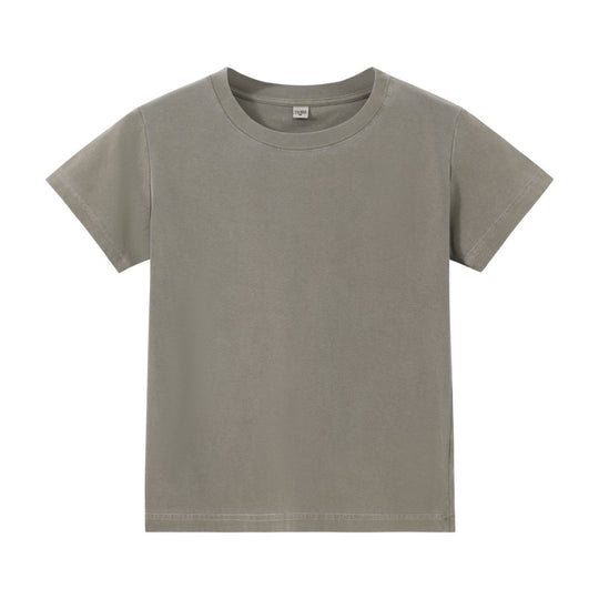 R&B | Schillerndes altes kurzes T-Shirt mit Färbung