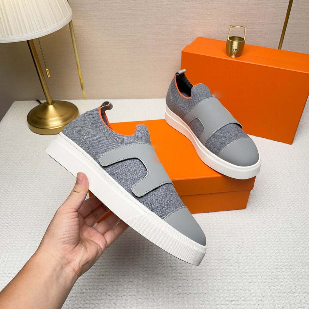 Damen Sportliche Slip-On Sneakers mit elastischem Verschluss und atmungsaktiver Oberfläche R&B