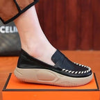 Damen Slip-On Sneakers im R&Brnen Design mit atmungsaktiver Sohle R&B