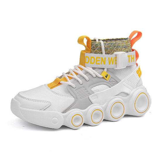 Damen Streetwear High-Top Sneakers mit innovativem Riemensystem R&B