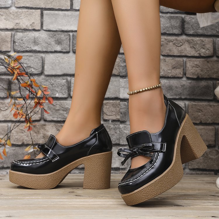 Damen elegante Clogs mit hohem Absatz R&B