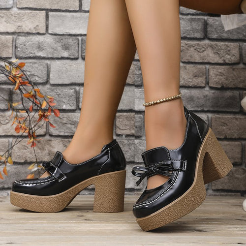 Damen elegante Clogs mit hohem Absatz R&B