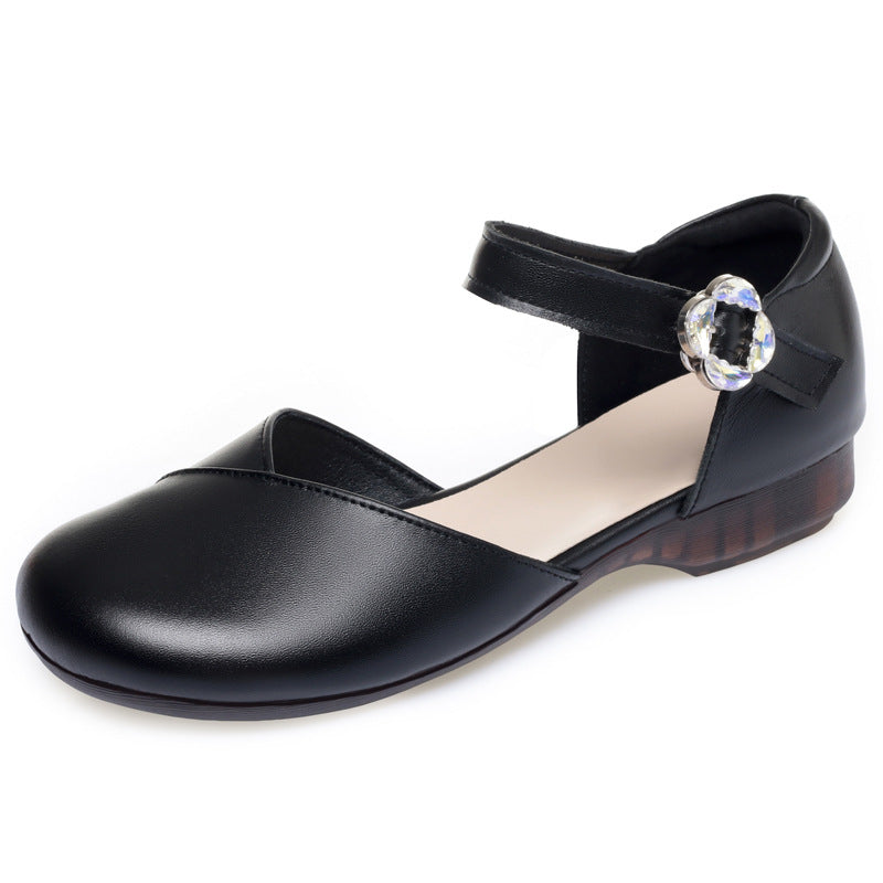 Damen Komfortable Riemchenballerinas mit modischer Schnalle R&B