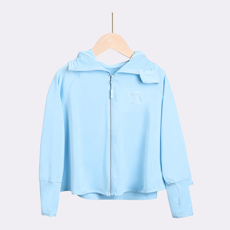 Mädchen leichte Sonnenjacke mit Kapuze R&B