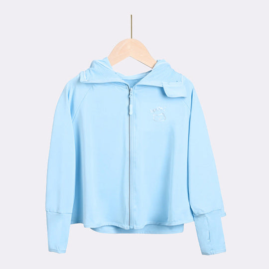 Mädchen leichte Sonnenjacke mit Kapuze R&B