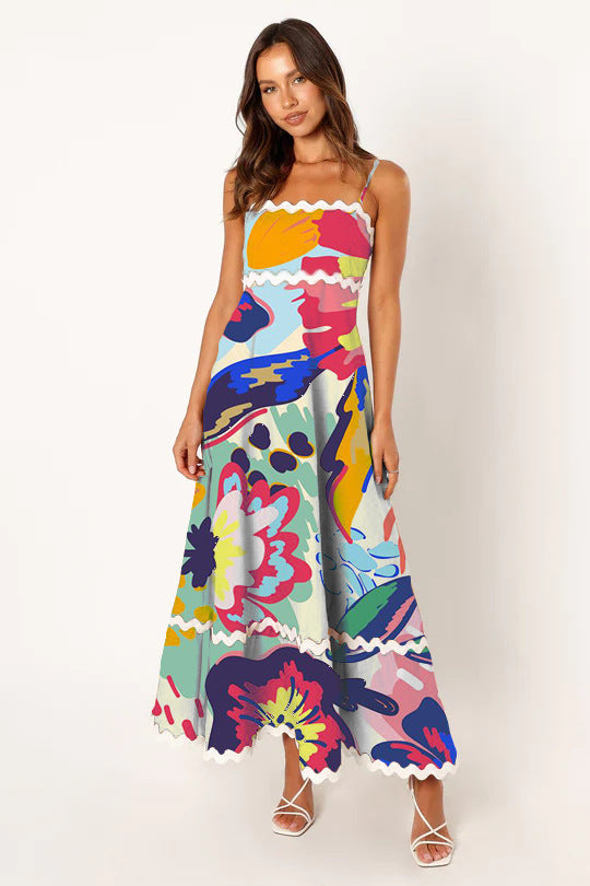 R&B | Einfarbiges Spitzen-Hosenträger-Röhrentop-Kleid
