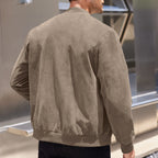 Herren stylische Bomberjacke mit sportlichem Schnitt R&B