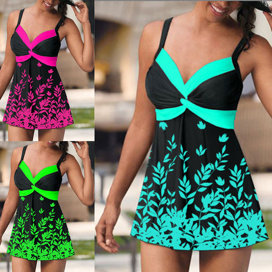 Damen modischer Strandkleid Badeanzug R&B