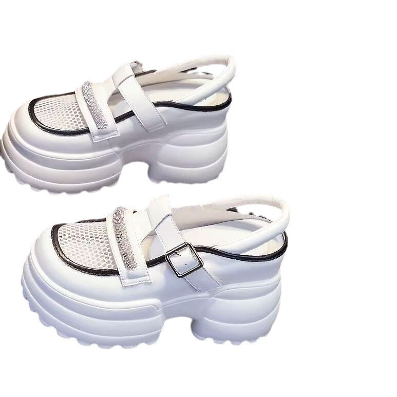 Damen Trendige Chunky Sandalen mit verstellbaren Riemen und dämpfender Sohle