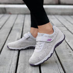 Damen Sportliche Sneakers mit Klettverschluss und atmungsaktivem Mesh-Obermaterial