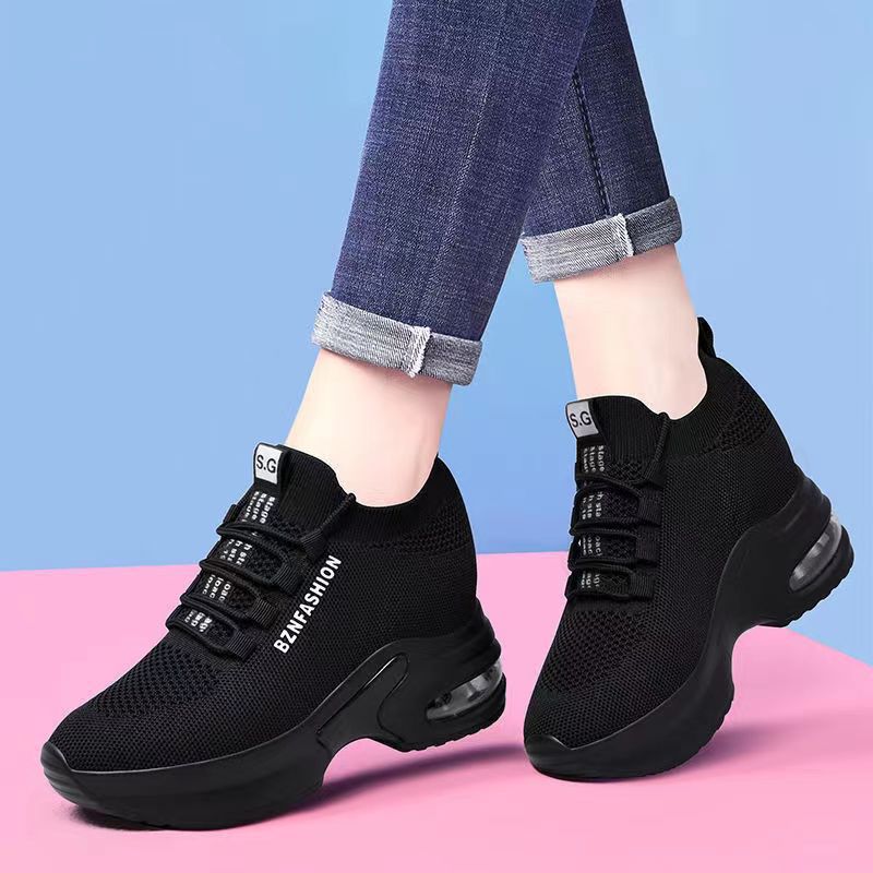 Damen Sportliche High-Top Sneakers mit atmungsaktiver Mesh-Oberfläche und flexibler Dämpfung R&B