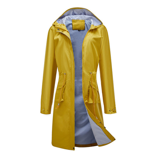 Damen winddichte Freizeitjacke mit praktischen Kordelzügen und Innenfutter R&B