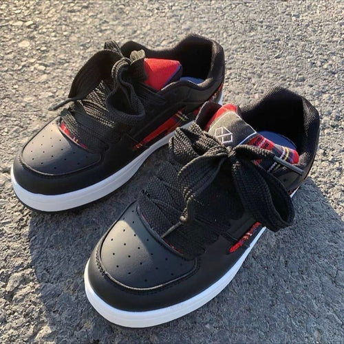 Damen modische Sneakers mit grafischem Design und atmungsaktiver Oberflächenstruktur R&B