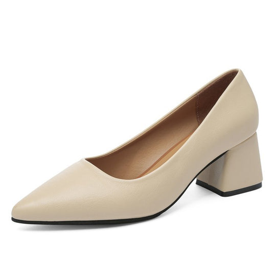 Damen elegante Pumps mit blockiertem Absatz R&B