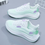 Damen Leichte und flexible Lauf-Sneaker mit atmungsaktiver Mesh-Oberfläche R&B